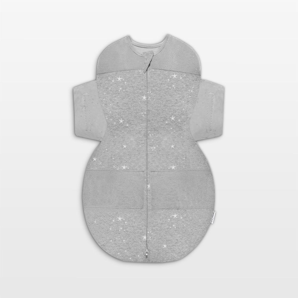 Happiest Baby SNOO Grey with Stars Organic Cotton Baby Sleep Sack