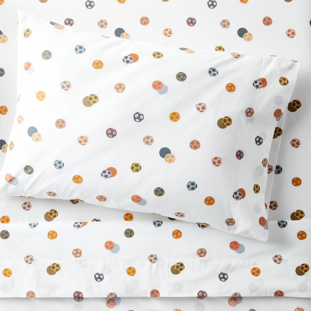 Stay Cool Modern Soccer Organic Cotton Kids Sheet Set