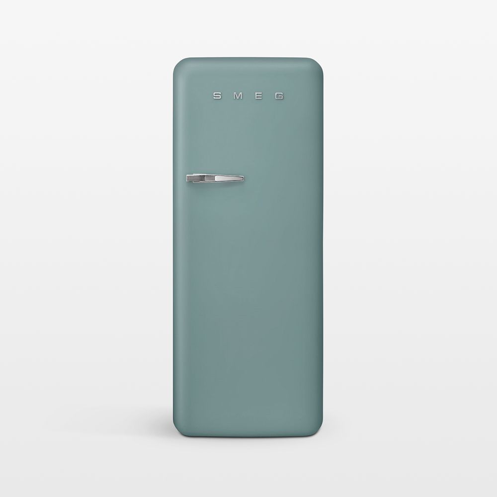 SMEG FAB 28 Full-Size Matte Jade Green Right-Hinge Refrigerator