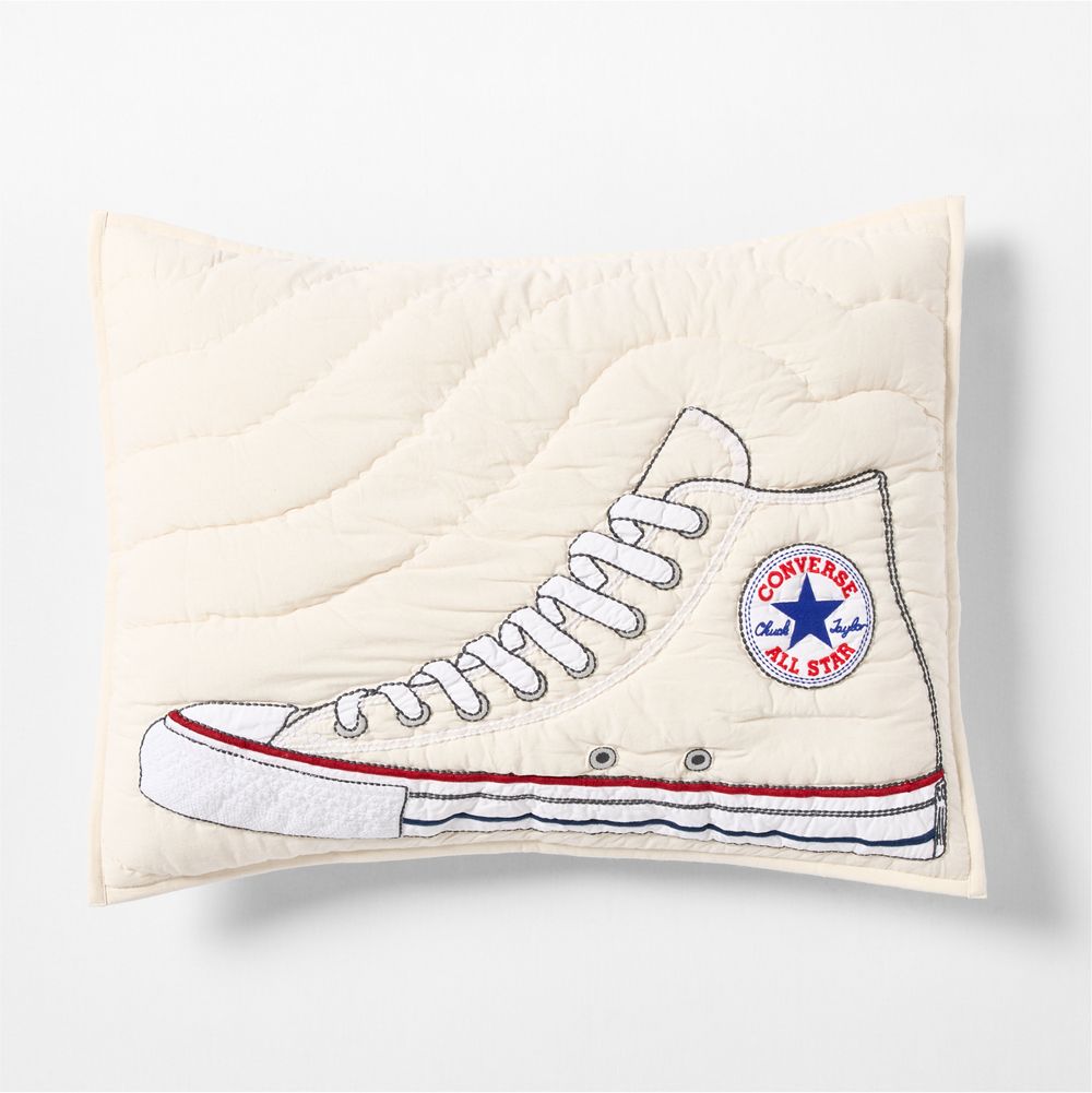 Converse Chuck Taylor Natural Undyed Organic Cotton Kids Pillow Sham
