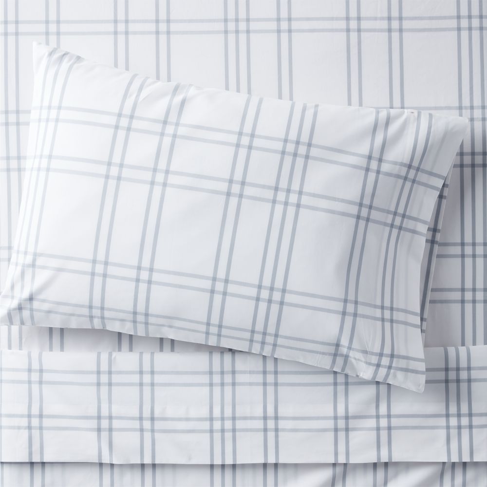 Stax Mist Blue Organic Cotton Kids Sheet Set