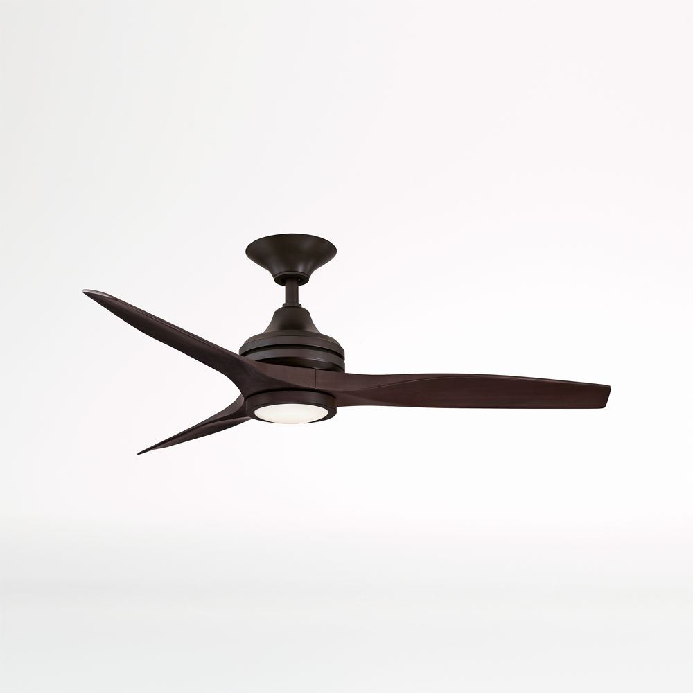 Fanimation Spitfire 48" Dark Bronze/Walnut Indoor/Outdoor Ceiling Fan with LED Light