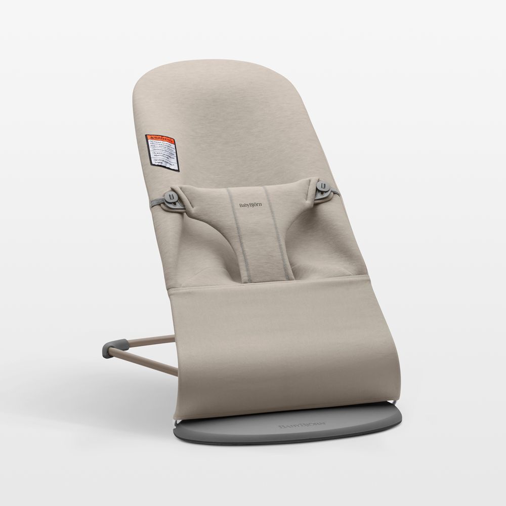 BABYBJÖRN Bouncer Bliss Jersey Sand Grey Baby Bouncer Chair