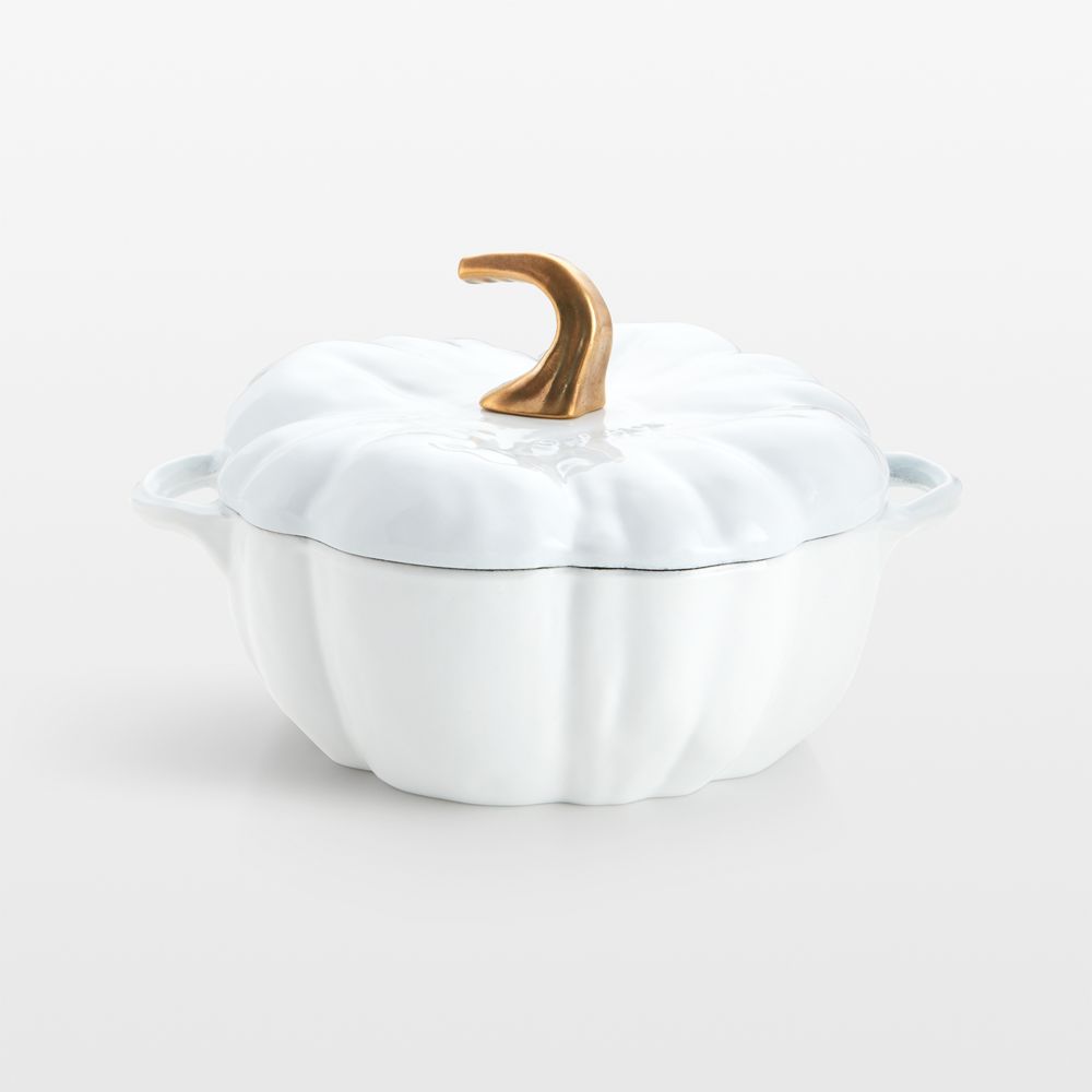 Staub 3.5-qt White Pumpkin Cocotte