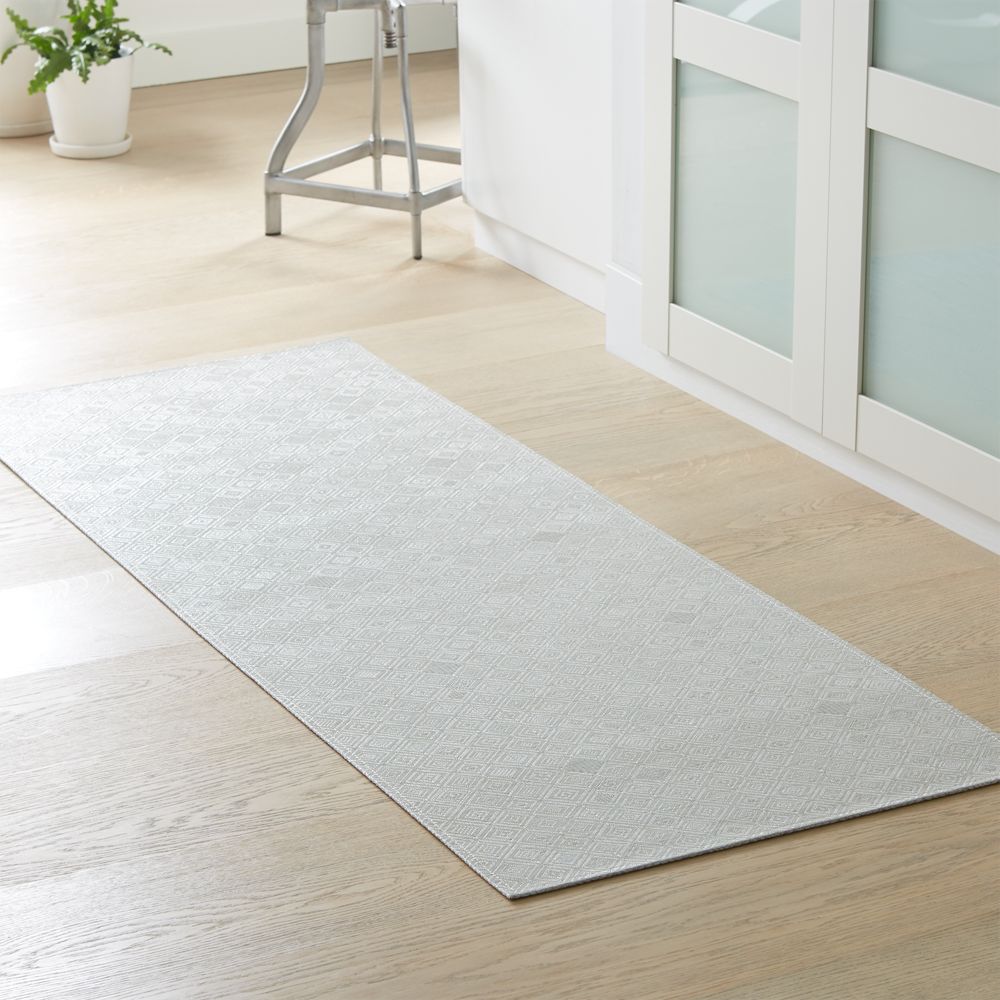 Chilewich Mosaic Blue Woven Floormat Runner