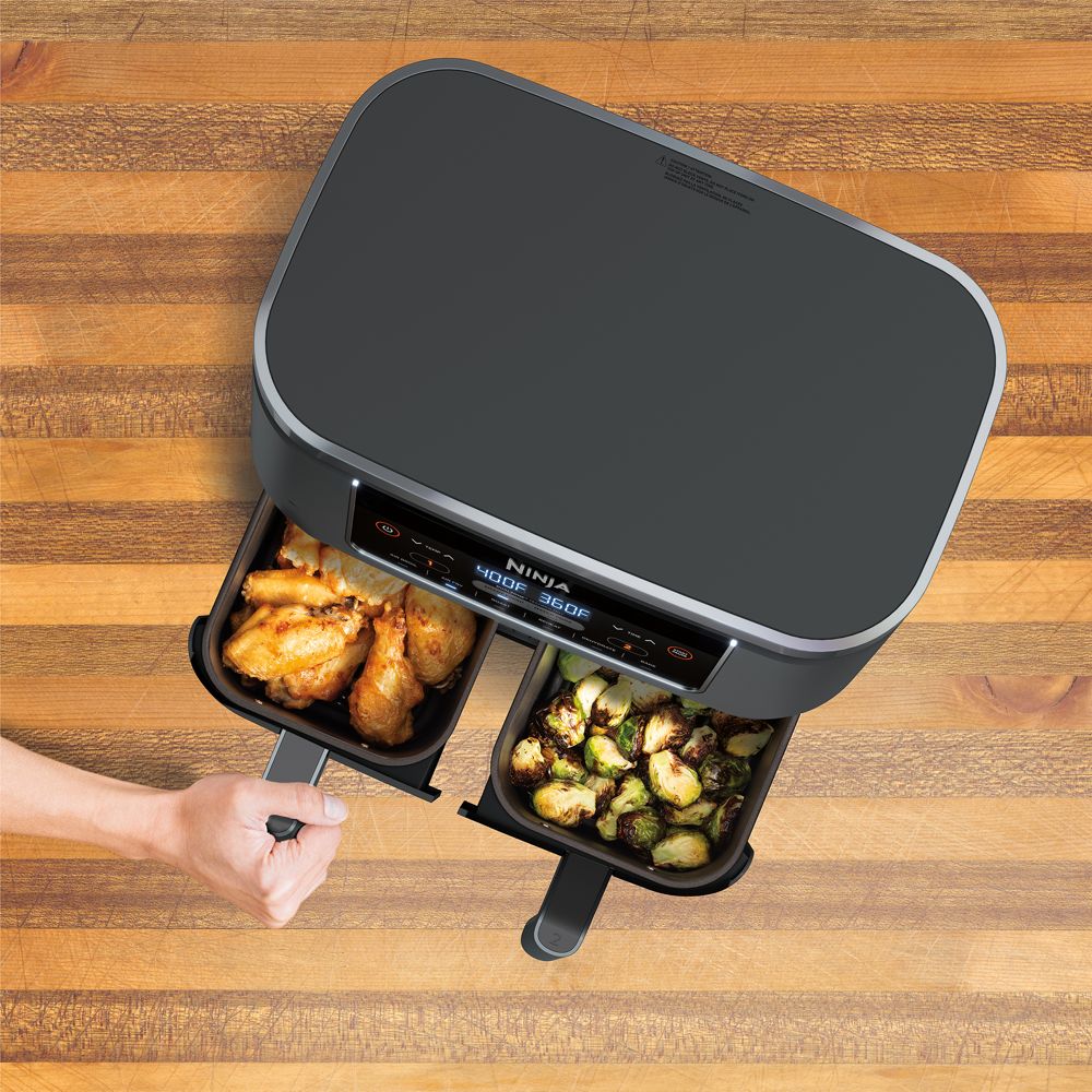 Alternative view of Ninja Foodi 2-Basket 8-Qt. Air Fryer with DualZone Technology