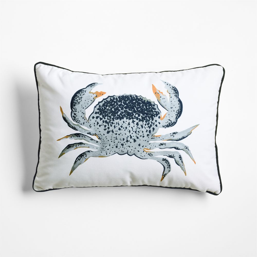 Swimmer Crab 22"x15" Indoor/Outdoor Throw Pillow