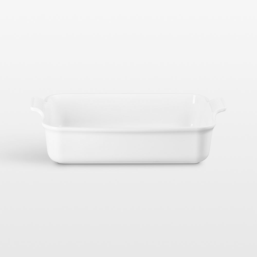 Le Creuset Heritage 6.75-Qt. White Deep Rectangular Lasagna Dish