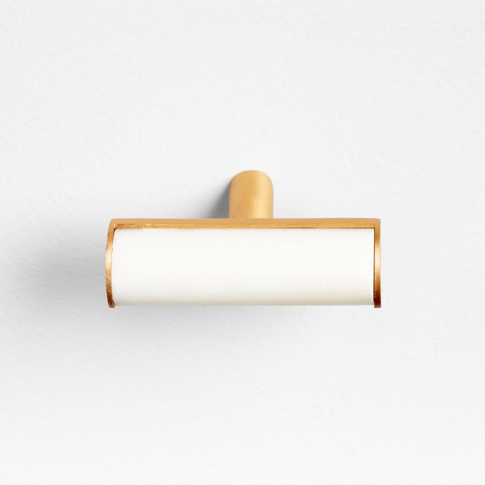 Mason Marble Brass Knob and Bar Pulls