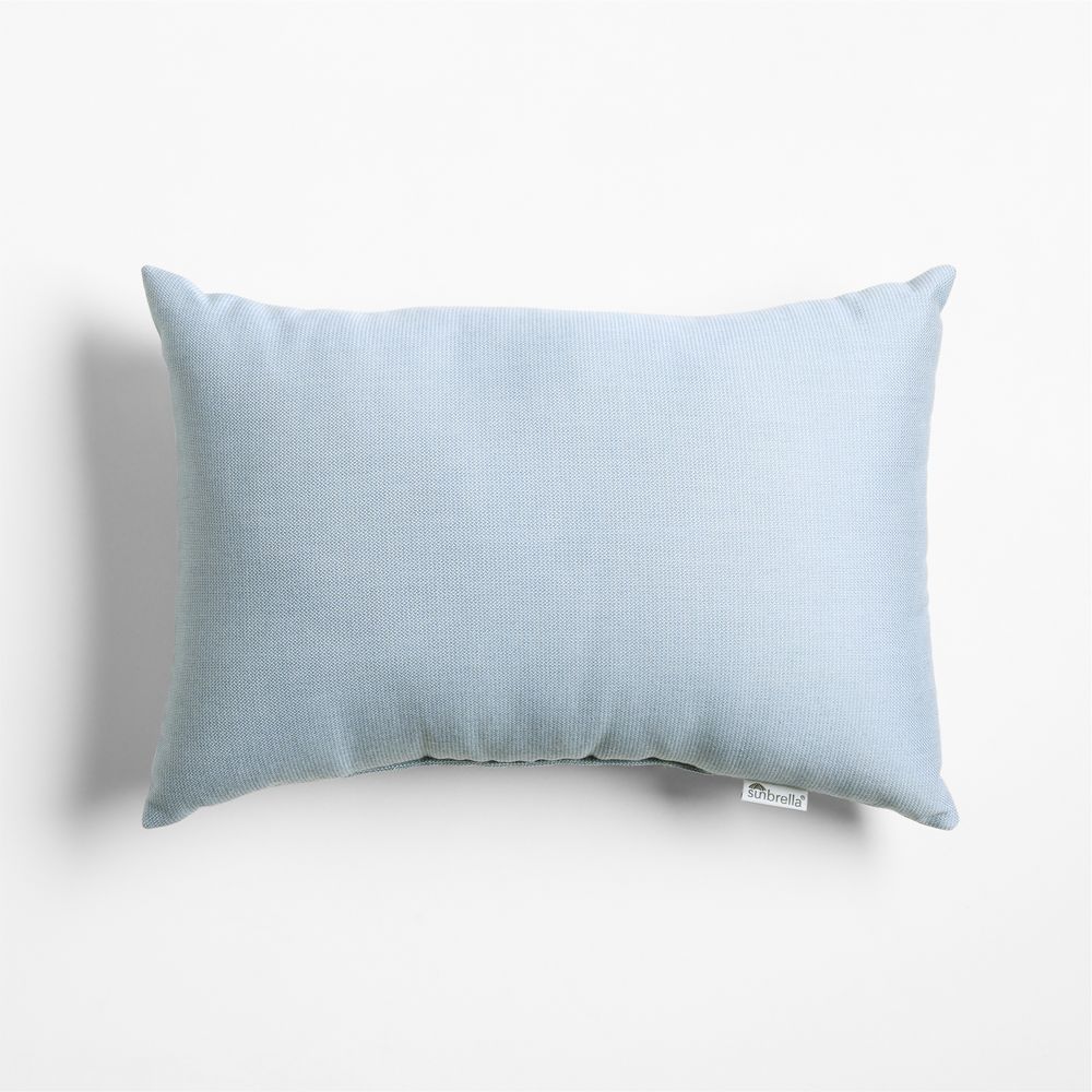 Sunbrella Canvas 20"x13" Bunbury Blue Outdoor Throw Pillow