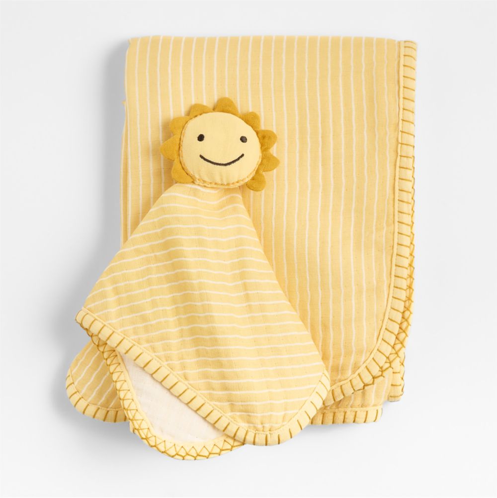 Sun Lovey and Baby Stroller Blanket Gift Set