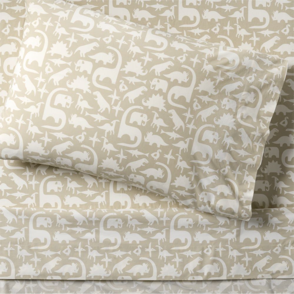 Stay Cool Dino Tower Organic Cotton Kids Sheet Set