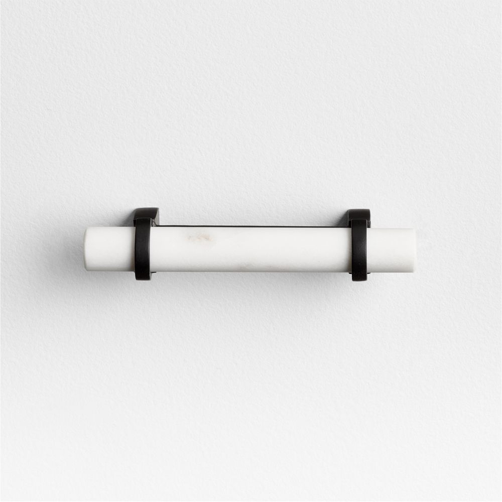 Modern Marble Black Cabinet Drawer Bar Pulls
