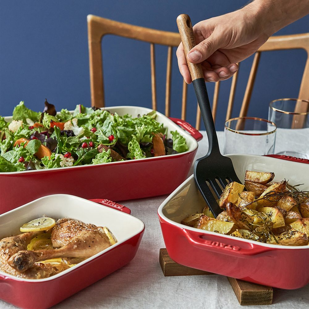 Alternative view of Staub Cherry Rectangular Bakers, Set of 3