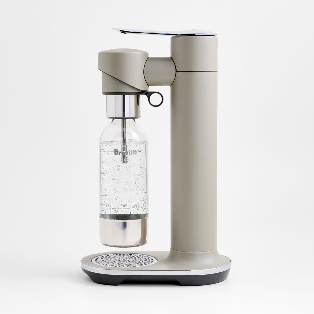 Breville InFizz Fusion Sparkling Beverage Maker with CO2 Canister in Almond Nougat