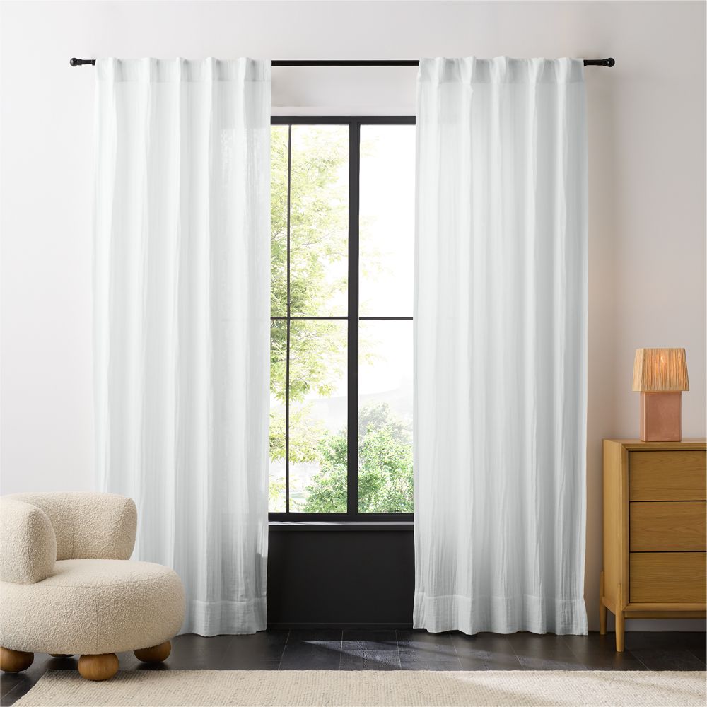 Supersoft Pampas Ivory Organic Cotton Kids Curtain Panel