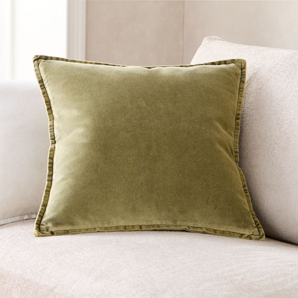 Tonal Green and Brown Throw Pillow Arrangement