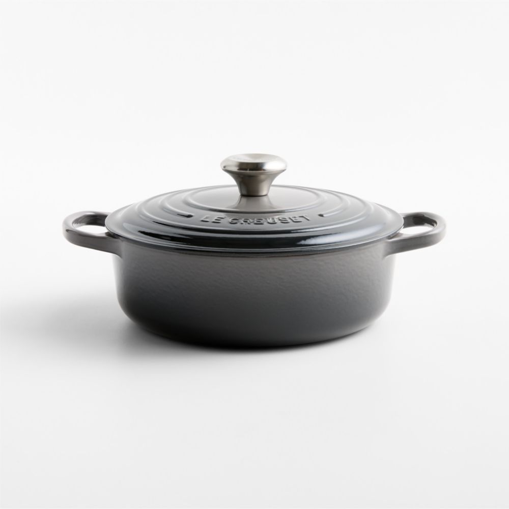 Le Creuset Signature 3.5-Qt. Oyster Enameled Cast Iron Round Wide Dutch Oven