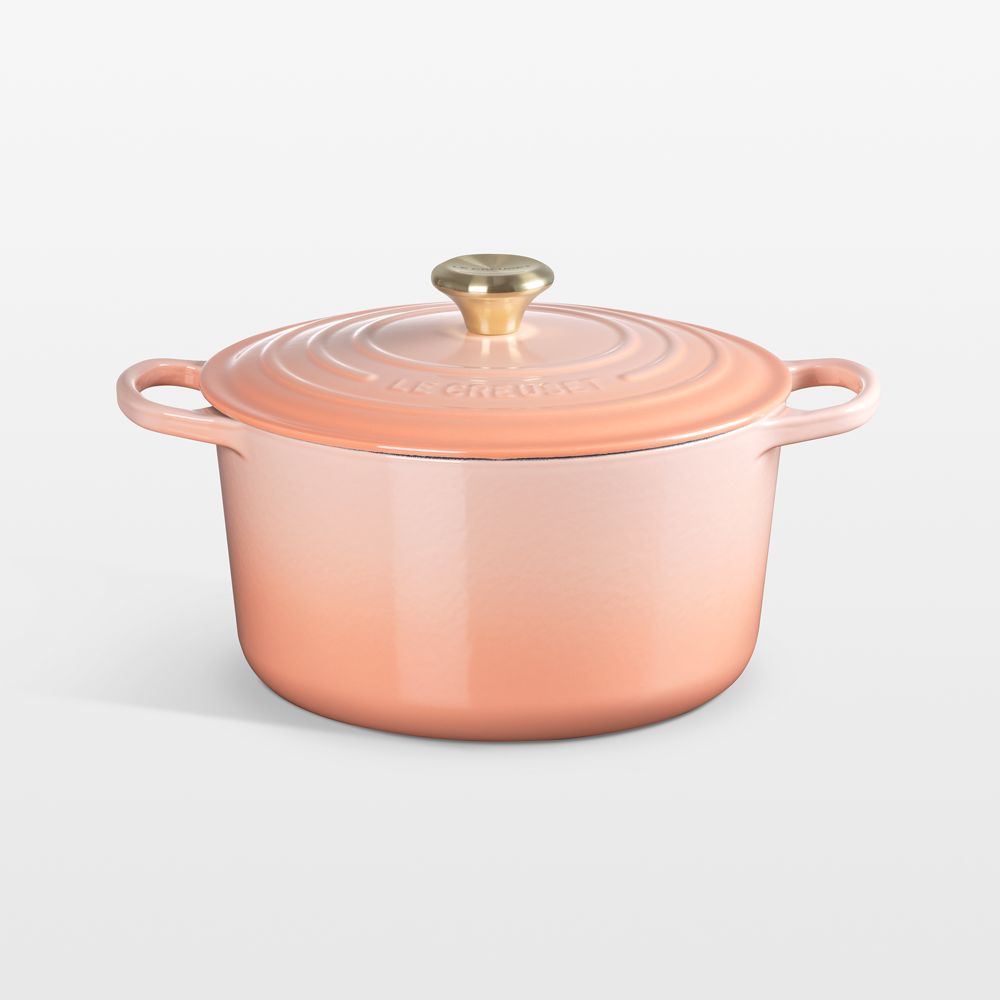 Le Creuset Signature 6.5-Qt. Peche Enameled Cast Iron Deep Round Dutch Oven