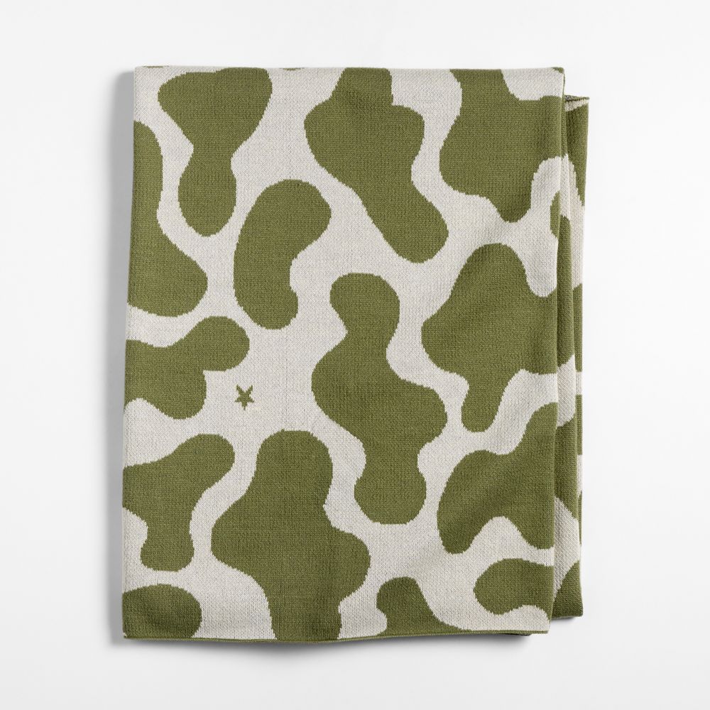 Converse Intarsia Knit Camo Organic Cotton Kids Throw Blanket