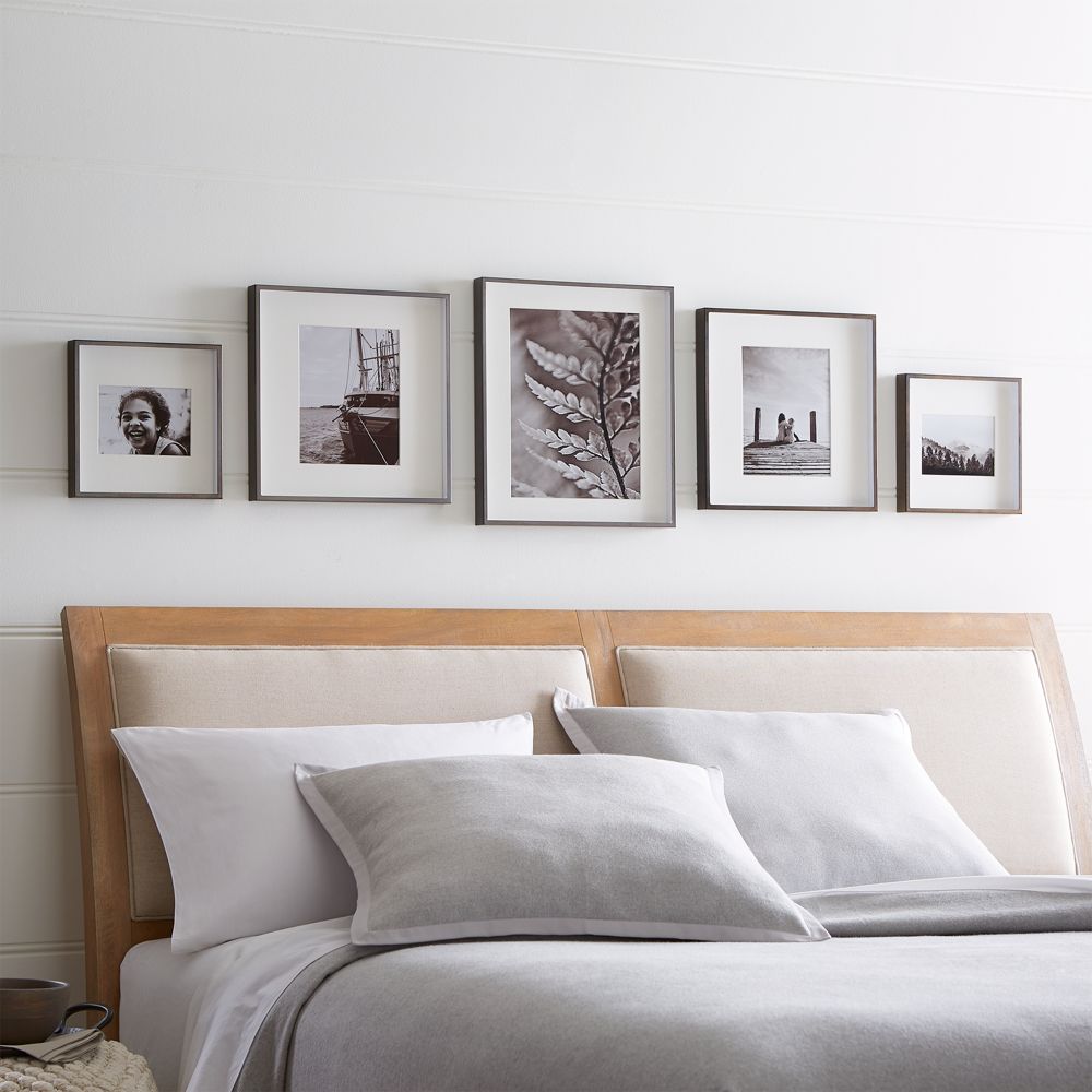 Brushed Antique Bronze Picture Frame Gallery, Set of 5