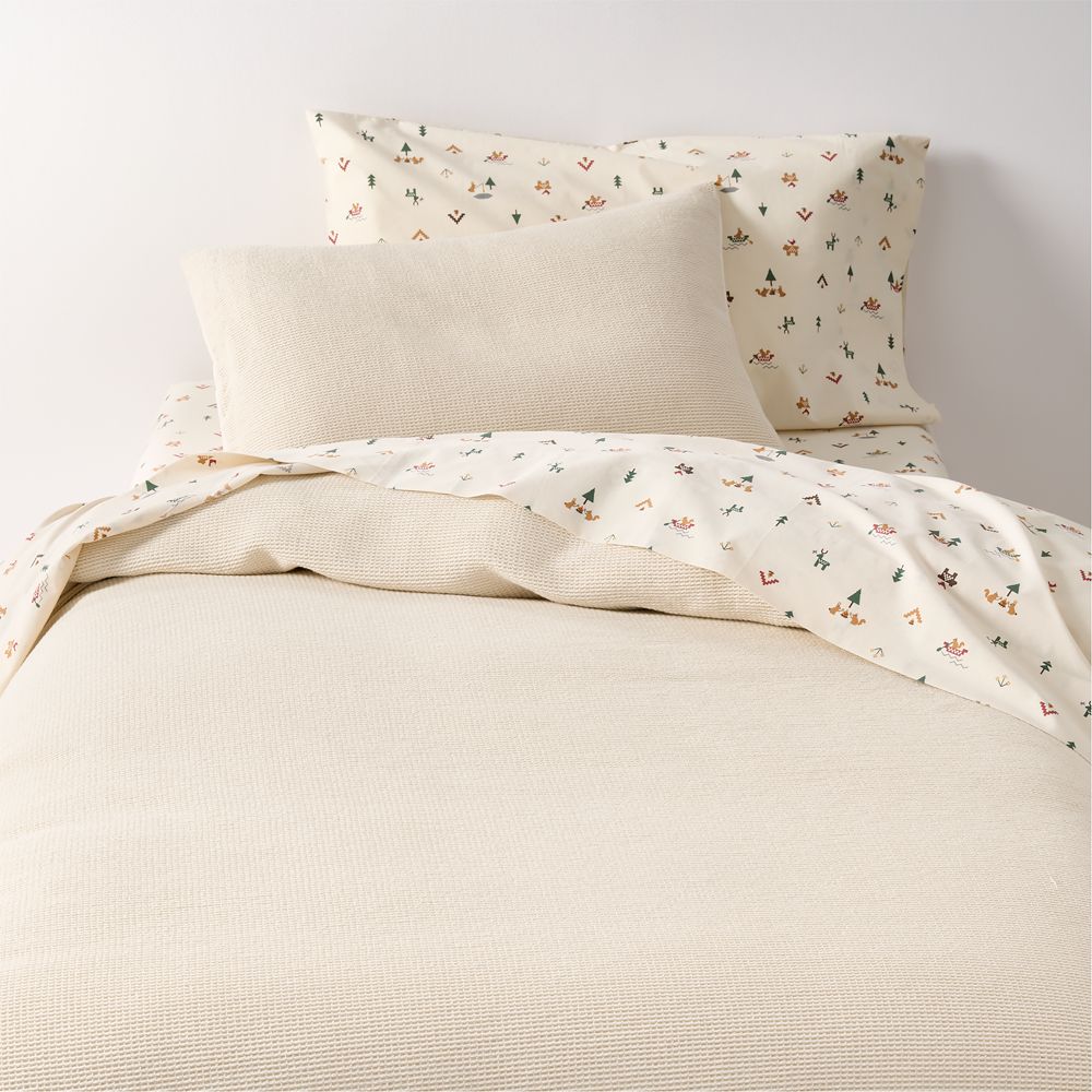 Scoop Undyed 100% Organic Cotton Kids Duvet Cover