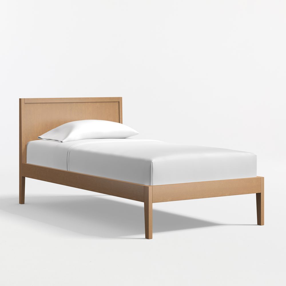 Ever Simple Flax Brown Wood Kids Twin Bed