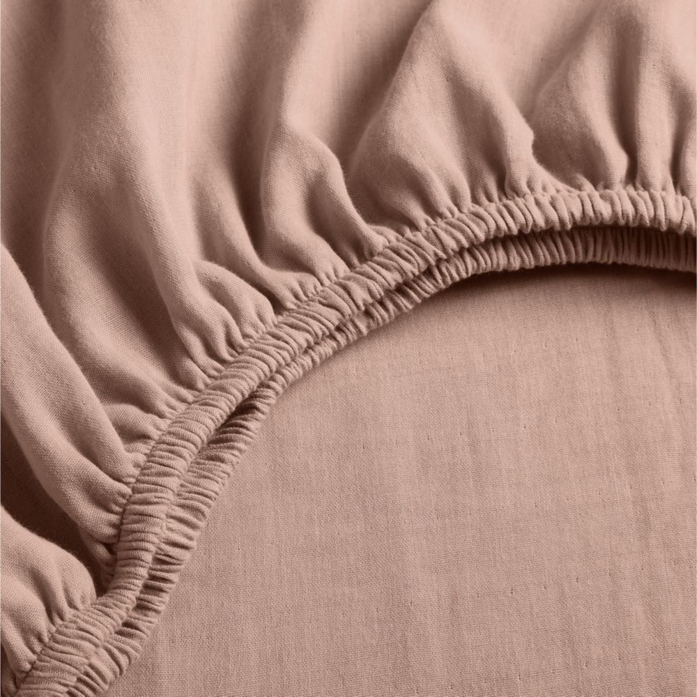 Supersoft Violet Rose 100% Organic Cotton Gauze Baby Crib Fitted Sheet