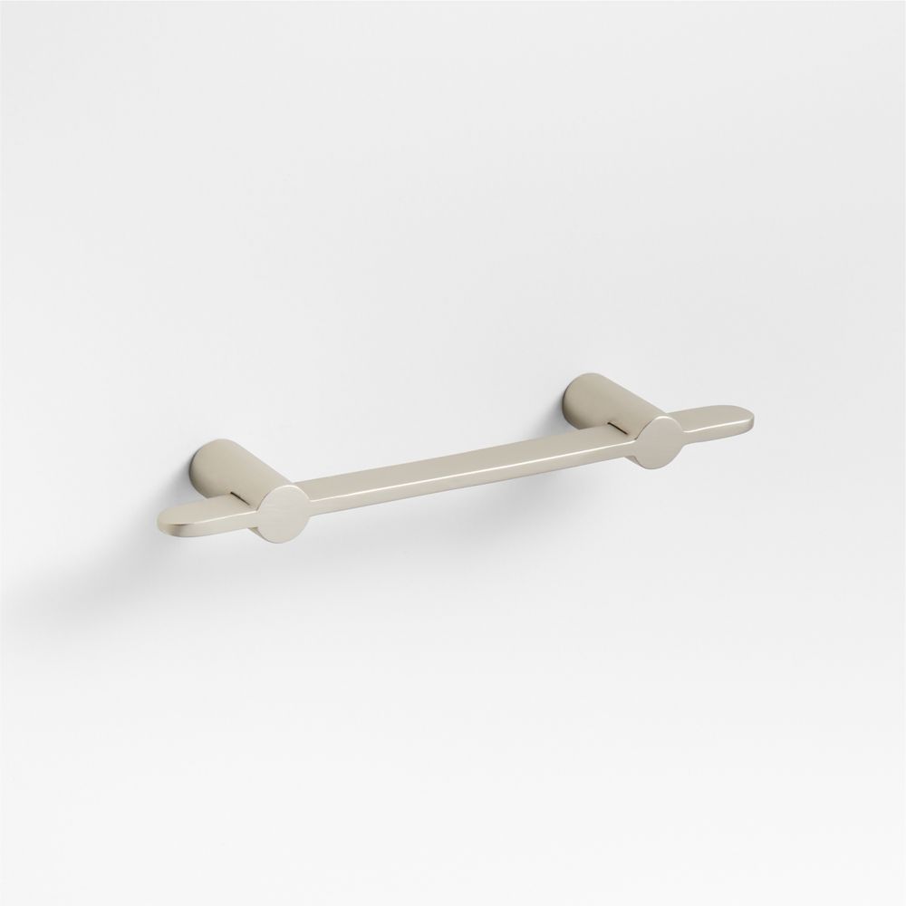 Flat Brushed Nickel Cabinet Drawer Bar Pulls