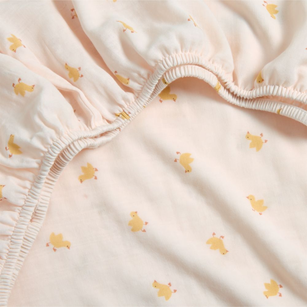 Pata Sunwashed 100% Organic Cotton Baby Crib Fitted Sheet