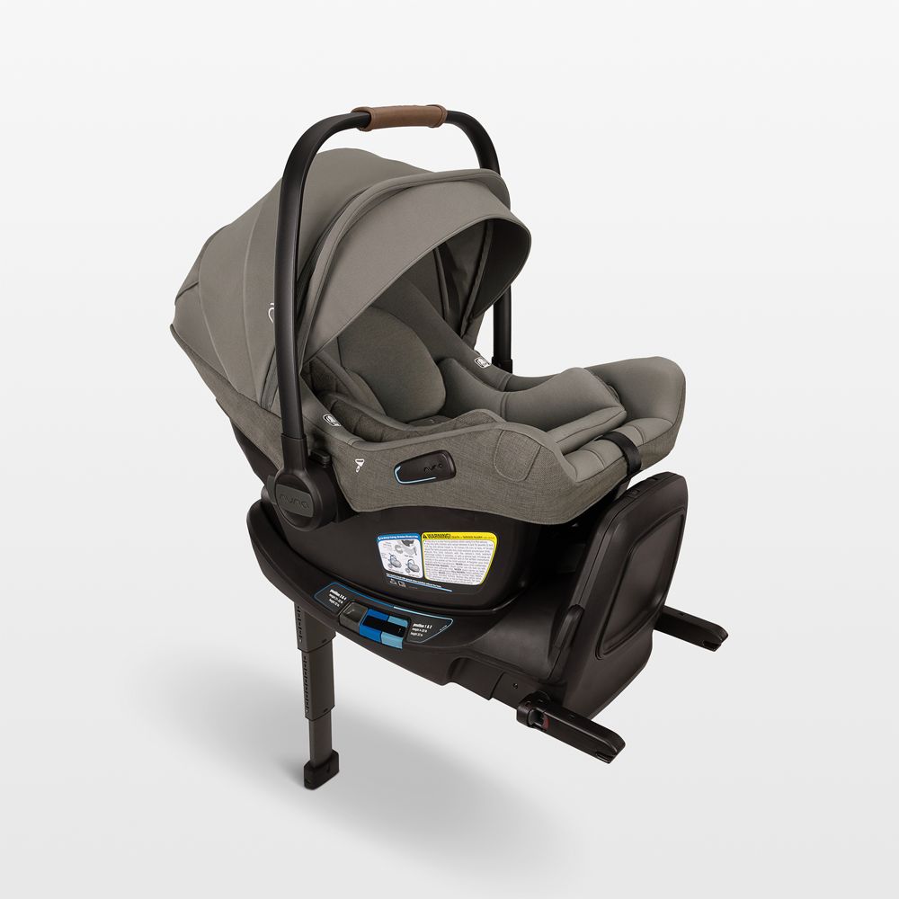 Nuna PIPA aire rx Granite Grey Reclining Infant Car Seat + PIPA RELX Base