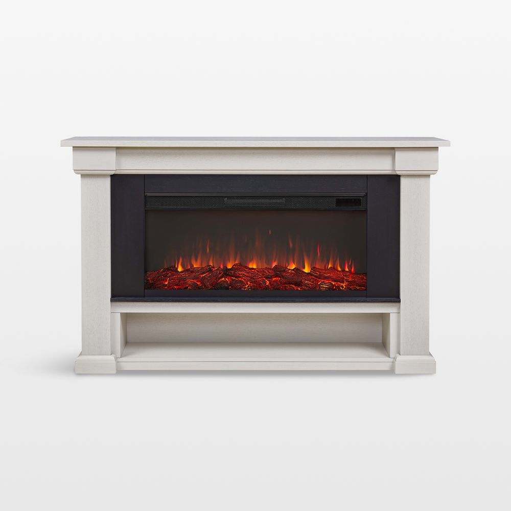 Belhaven Light Wood Electric Fireplace