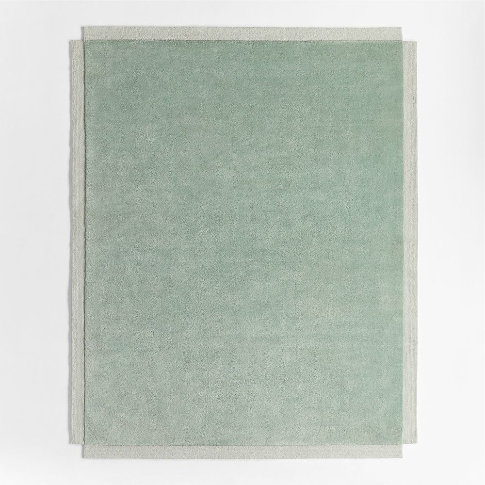 Corner Cutout Verte Green Kids Performance Area Rug