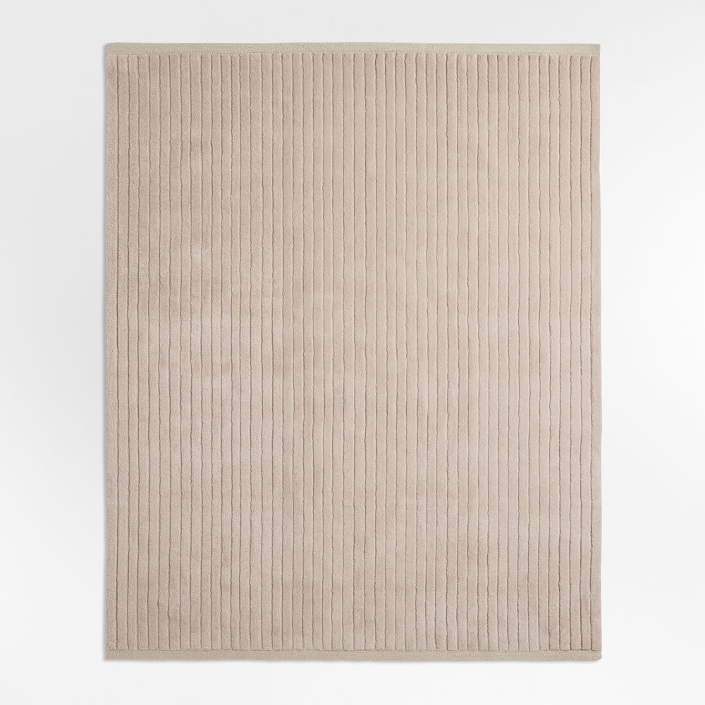 Aija Striped Lilac Rose Kids Performance Area Rug