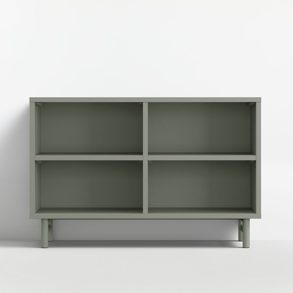 Classic 46" Green Wood Kids Low Bookcase
