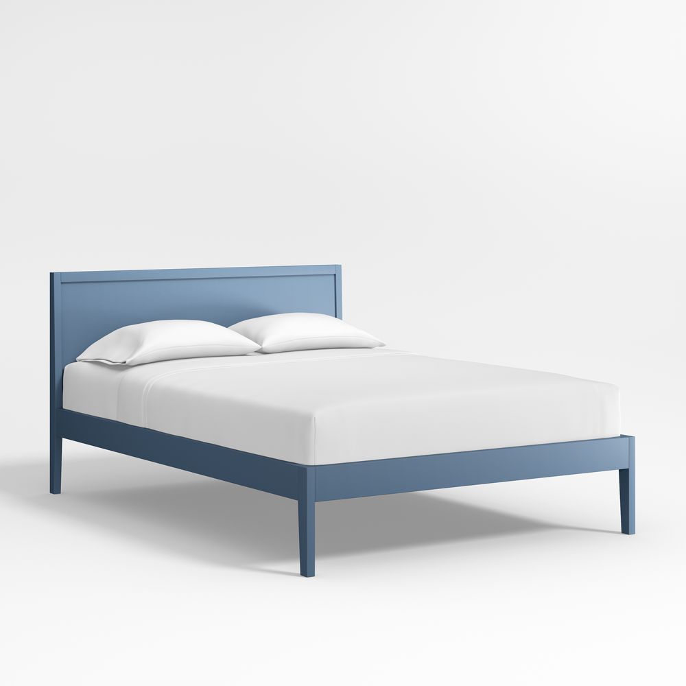 Ever Simple Slate Blue Wood Kids Bed