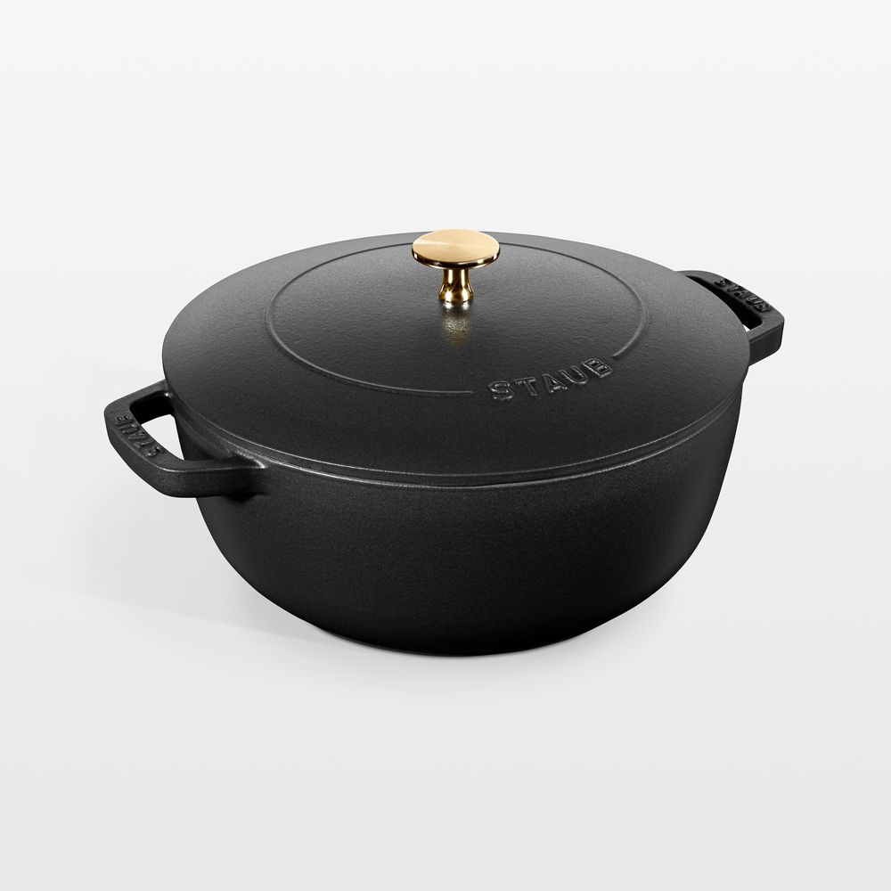 Staub Matte Black Cast Iron 5-Qt. Essential French Oven