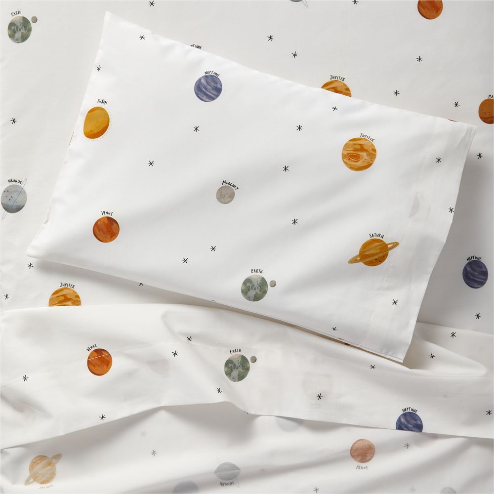 Stay Cool Outer Space Organic Cotton Toddler Sheet Set
