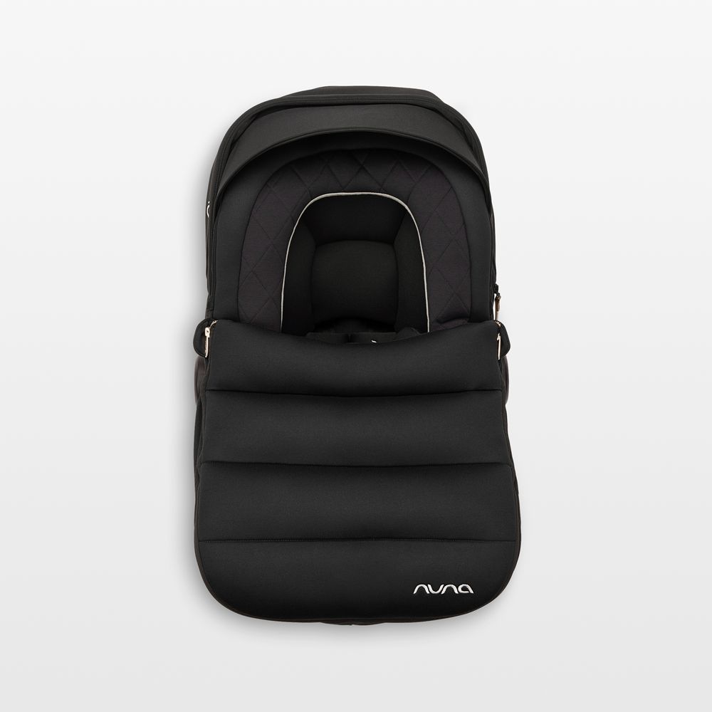 Nuna PIPA Series Caviar Black Car Seat Winter Footmuff