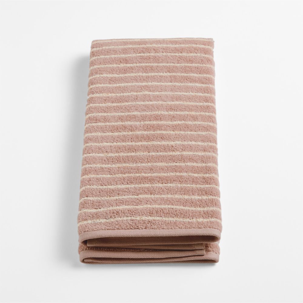 Turkish Organic Cotton Breton Stripe Fair Lilac Kids Hand Towel