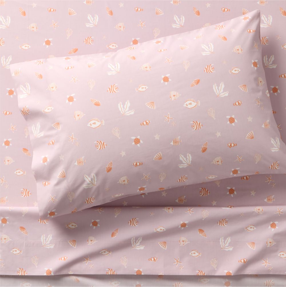 Coral Reef Dreams Organic Cotton Kids Sheet Set