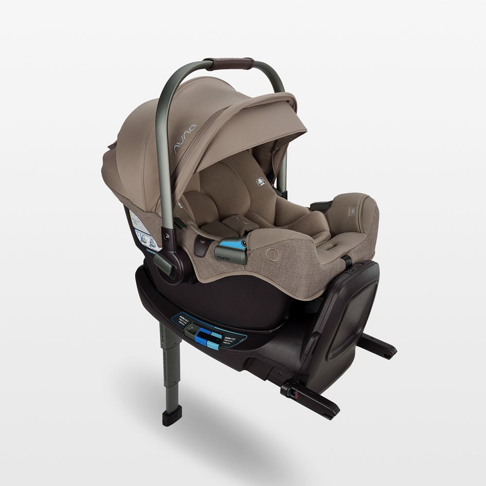 Nuna PIPA rx Cedar Brown Reclining Infant Car Seat + PIPA RELX Base