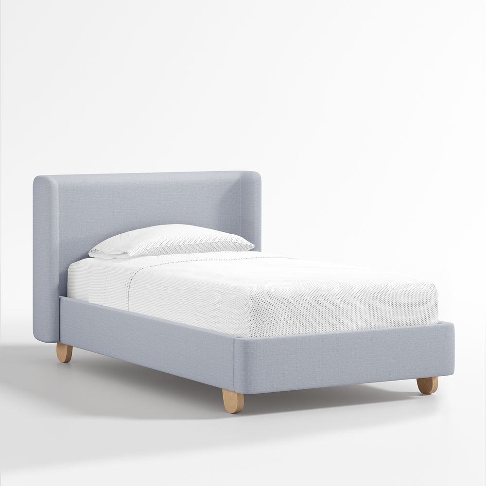 Pismo Blue Upholstered Kids Bed