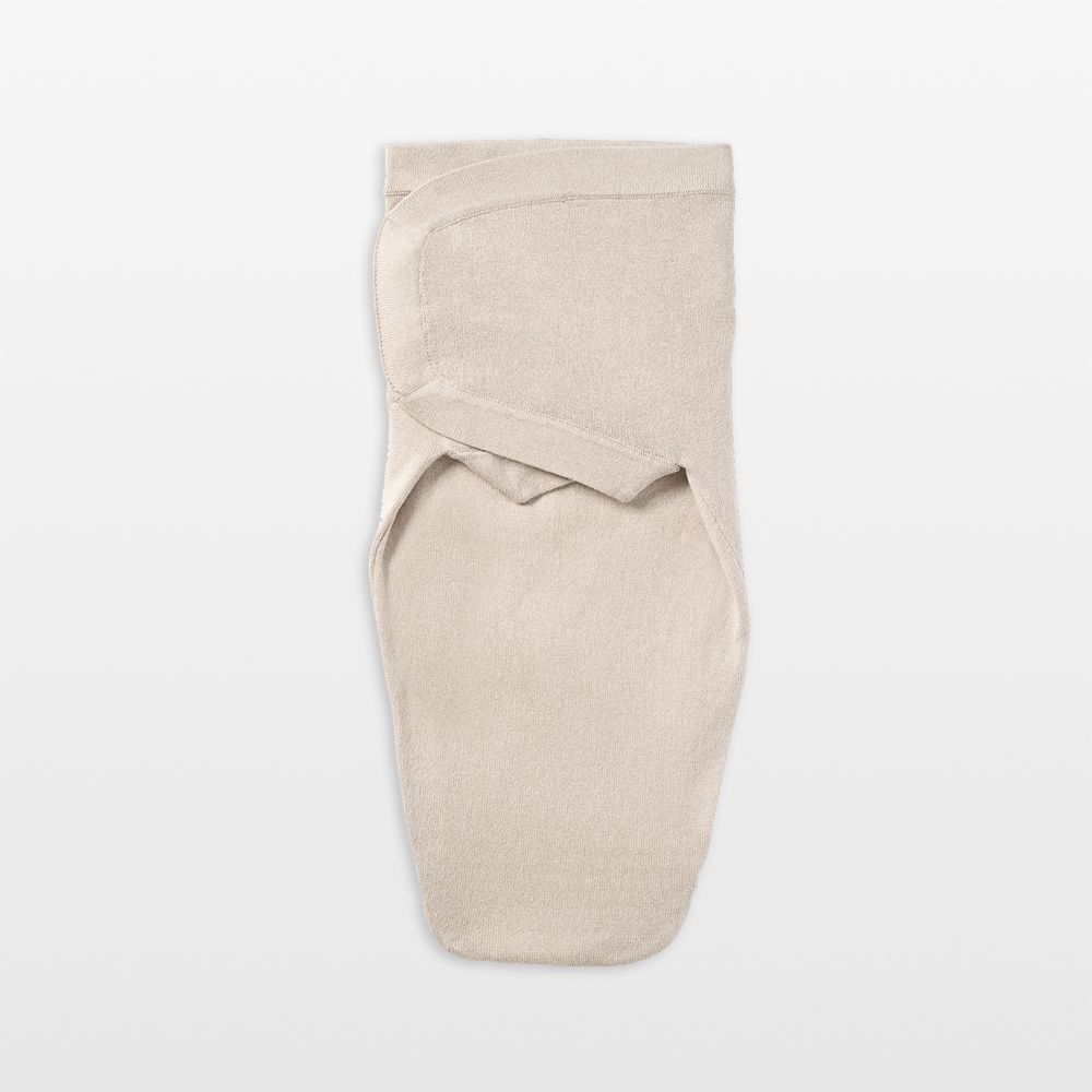 Nuna Beige Cotton Baby Swaddle Blanket