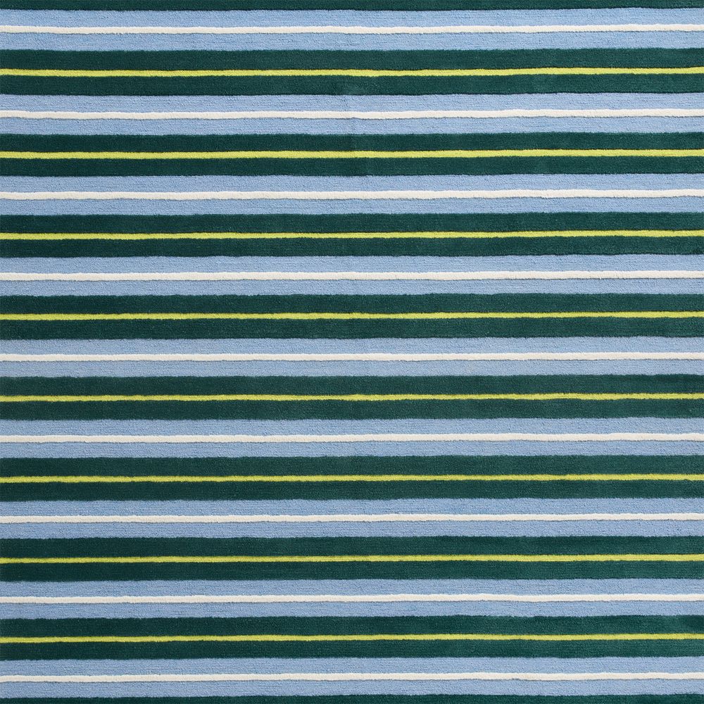 Preppy Stripe Navy Performance Kids Area Rug Swatch by Venus Williams