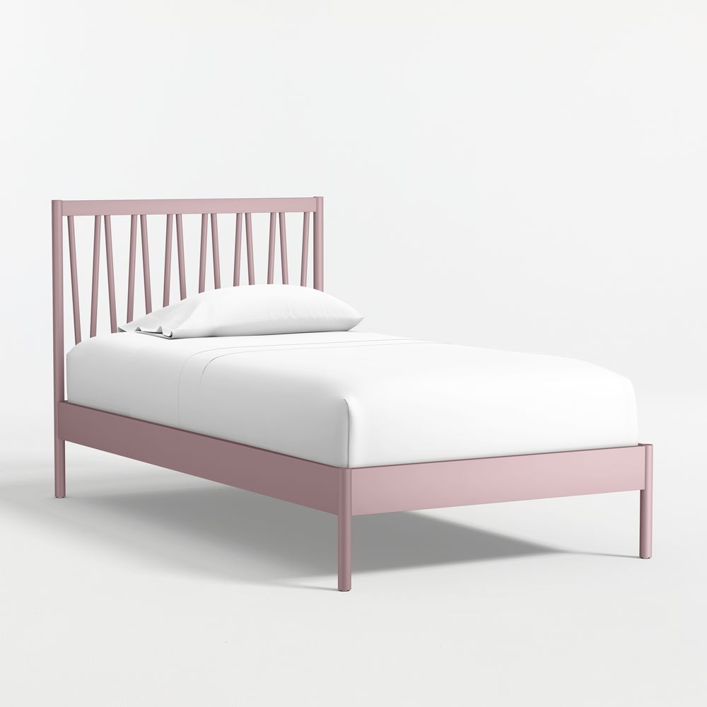 Classic Lilac Rose Wood Kids Bed