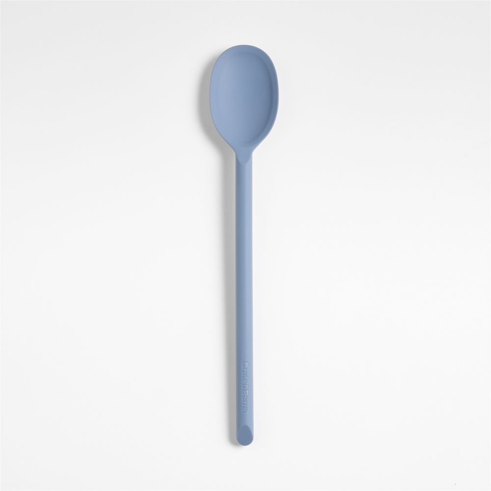Crate & Barrel Slate Blue Silicone Utensils