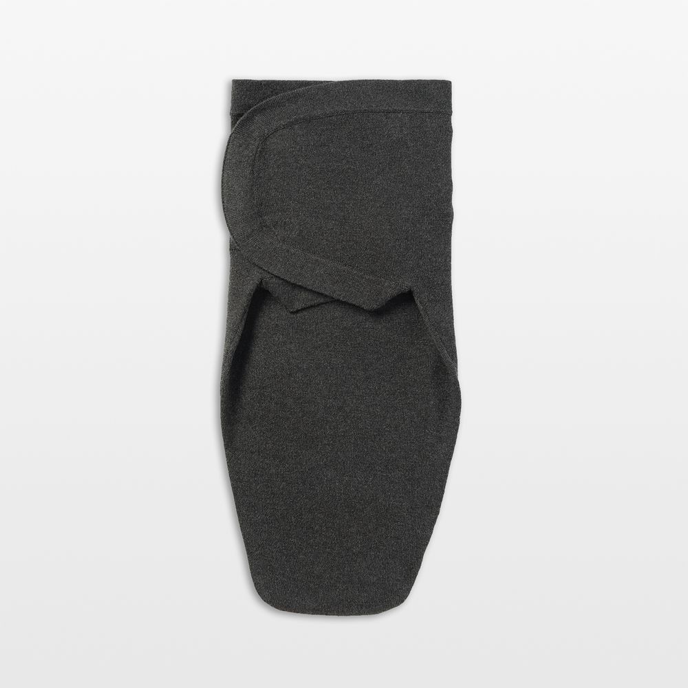 Nuna Shadow Black Cotton Baby Swaddle Blanket