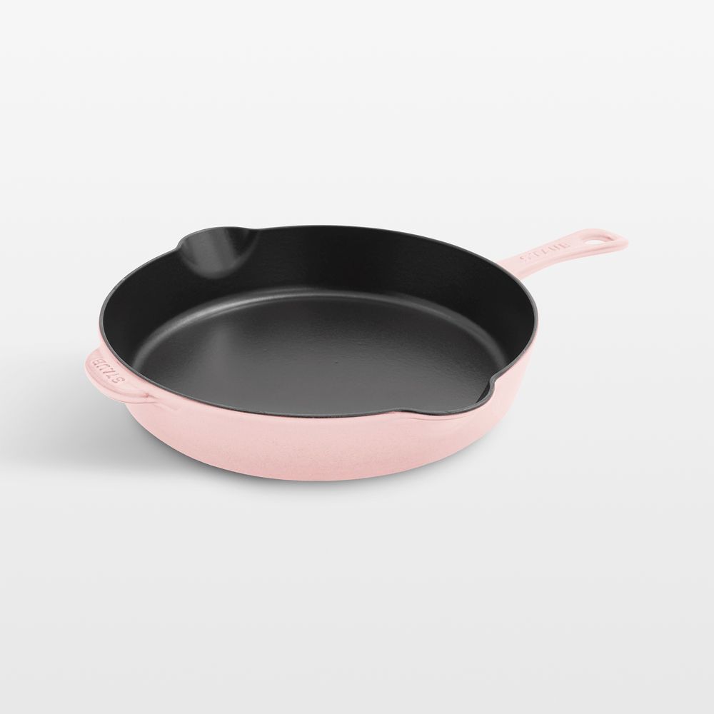 Staub 11" Peony Enameled Cast Iron Traditional Deep Skillet