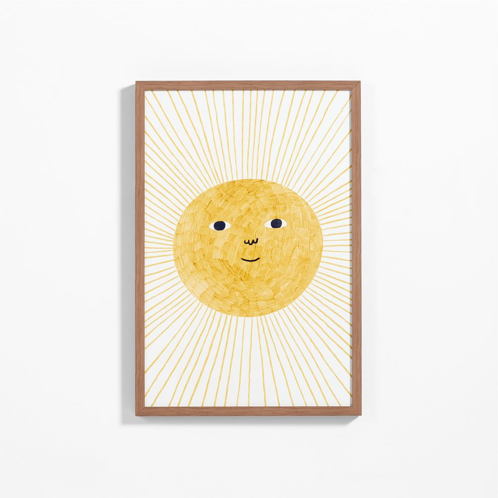 Sun Beams Large Framed Wall Art Print